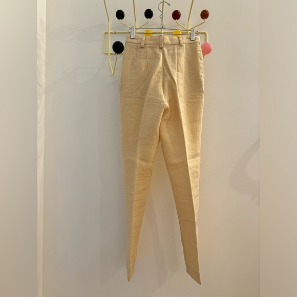 American Apparel Pleated Linen Pants in Beige - Picture 3 of 3